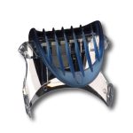 Accessorio regolabarba blu trasparente