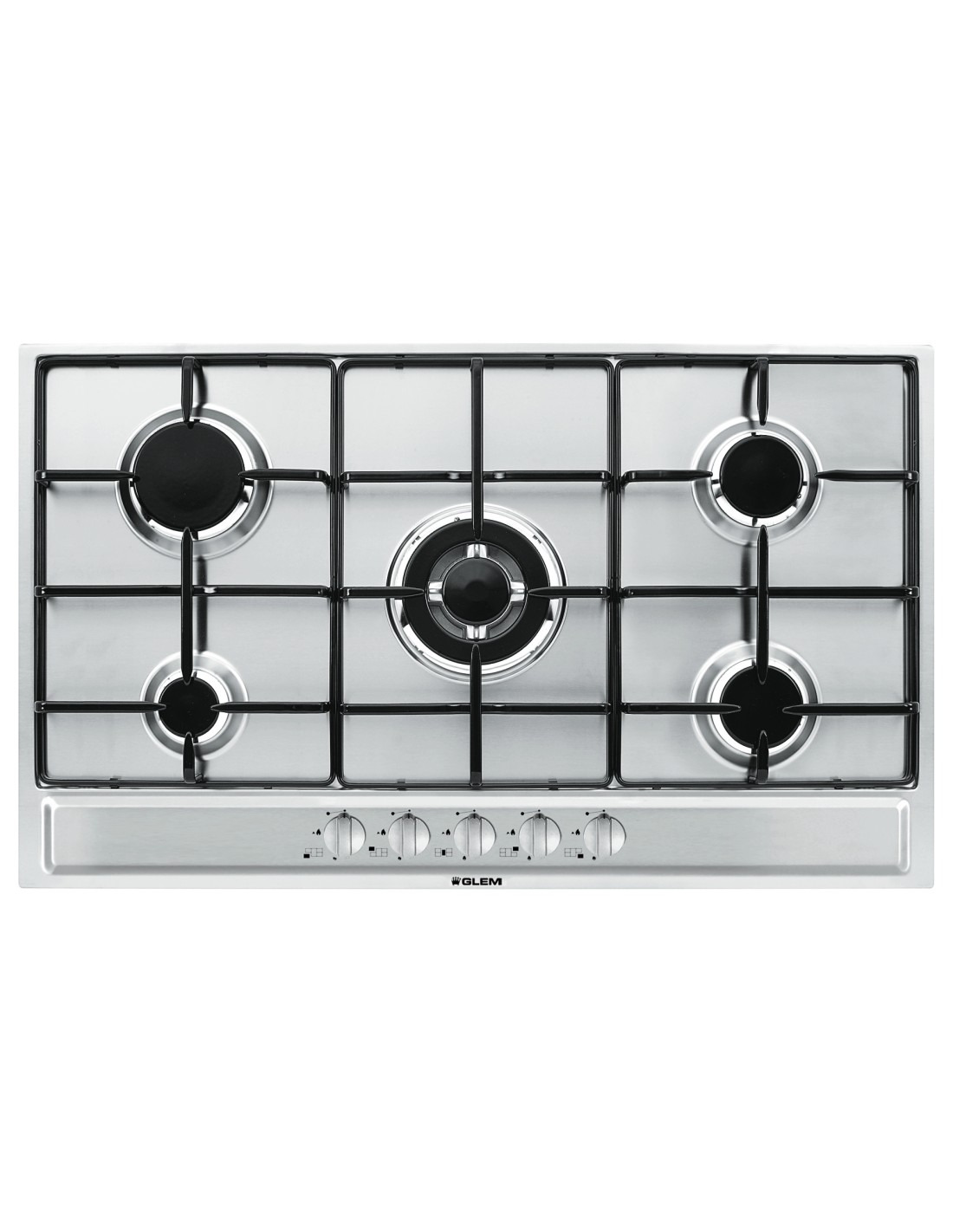Piano Cottura GLEM Gas - 5 Fornelli - Da Incasso 90cm
