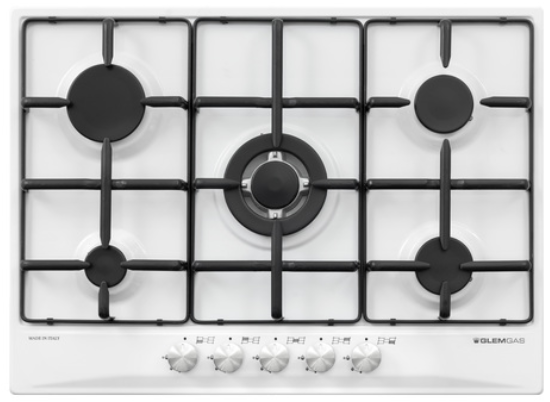 Piano Cottura GLEM Gas - 5 Fornelli - Tripla Corona - Da Incasso 70cm - immagine 2
