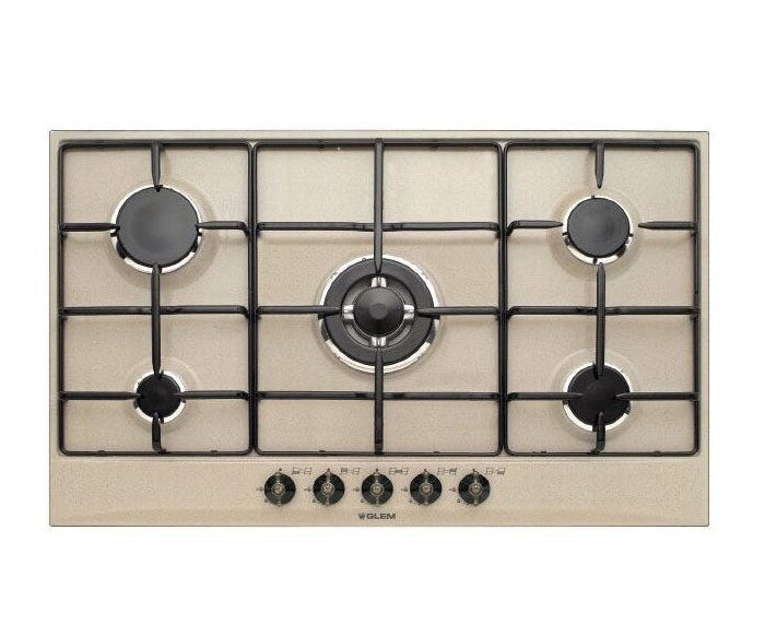 Piano Cottura GLEM Gas GT955SA - 5 Fornelli con Tripla Corona - Da Incasso 90cm