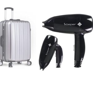 BEPER - Asciugacapelli Pieghevole da Viaggio - 1200W